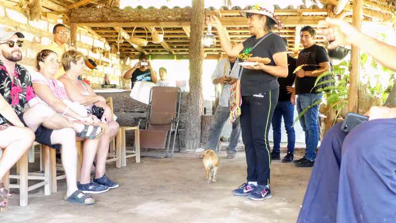 Acapulco City Private Tour - Being explained about mezcal