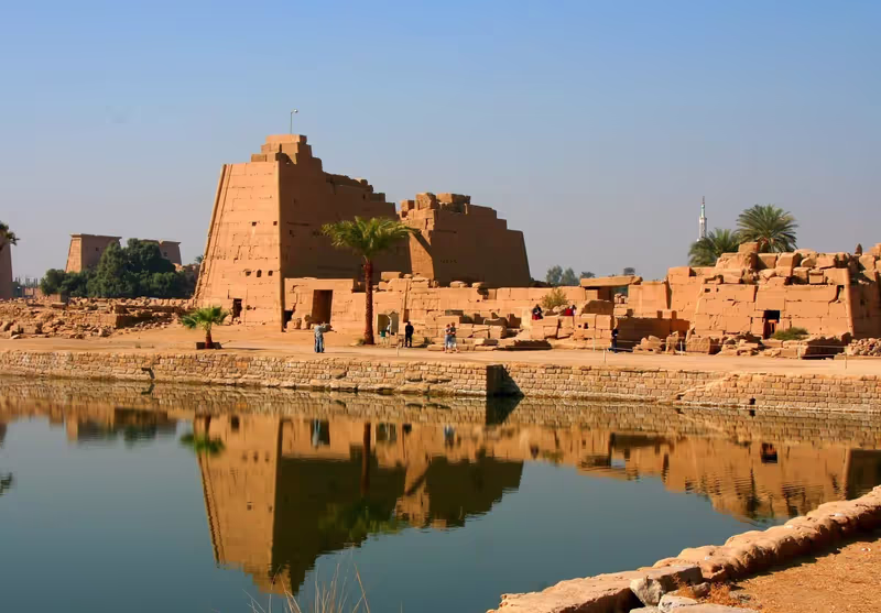 Luxor Private Tour - Sacred Lake of Karnak Temple.