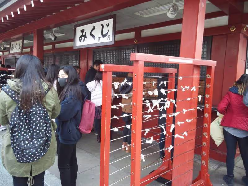 Tokyo Private Tour - Omikuji or fortune strip
English version available