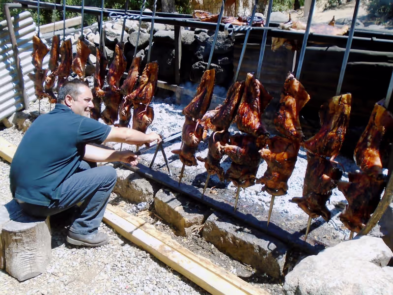 Sardinia Private Tour - The shepherds lunch is based on roasted suckling pigs ...