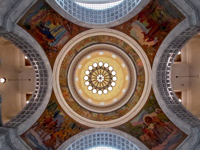 Salt Lake City Private Tour - rotunda of the Utah State Capitol Building