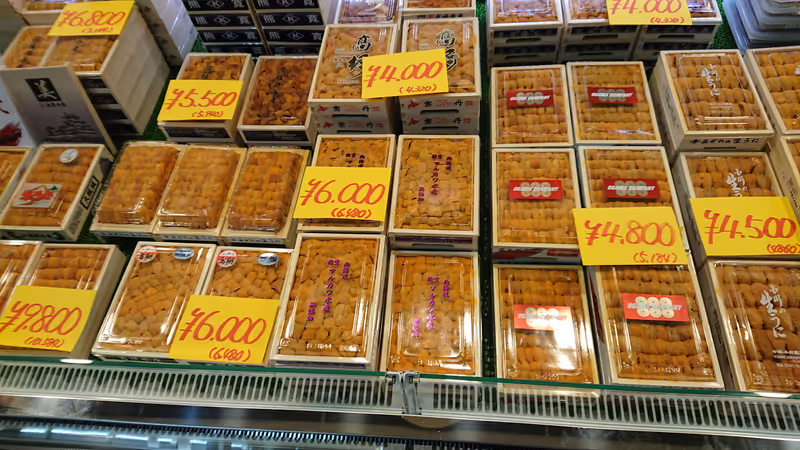 Tokyo Private Tour - Sea urchin, 'uni' in Japanese, melts in your mouth!