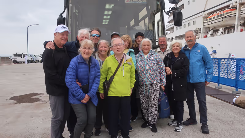 Kobe Private Tour - We take bus at Tokushima port