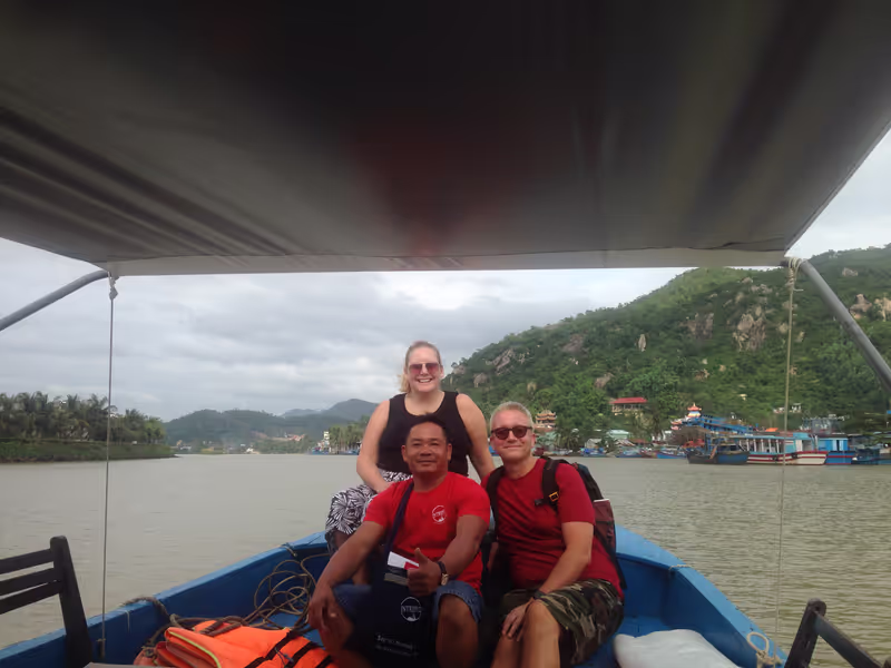 Khanh Hoa Private Tour - The boat on Cai river 