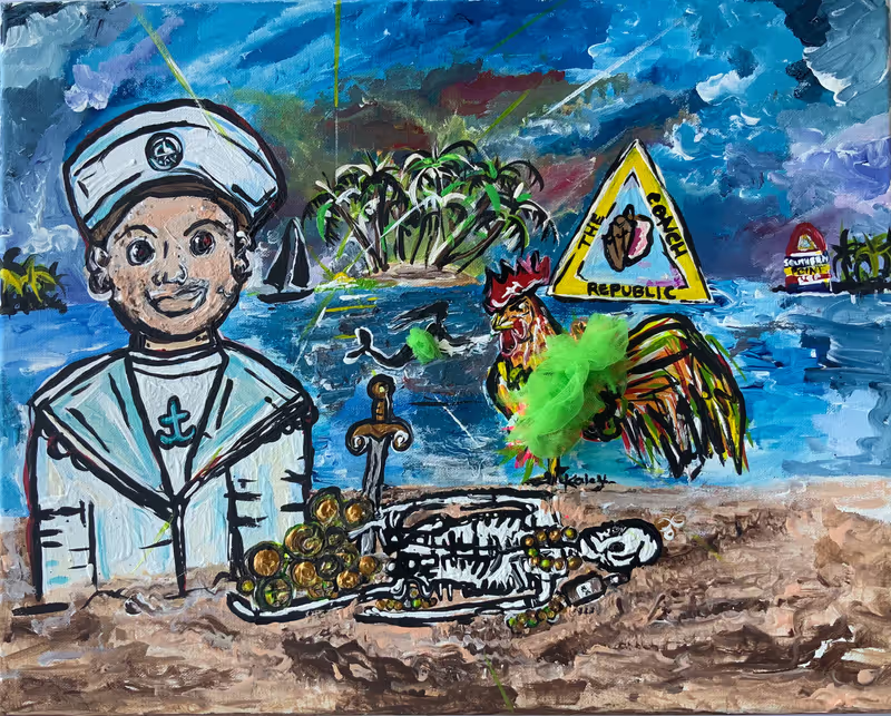 Key West Private Tour - Painting done by local artist after doing a tour with me