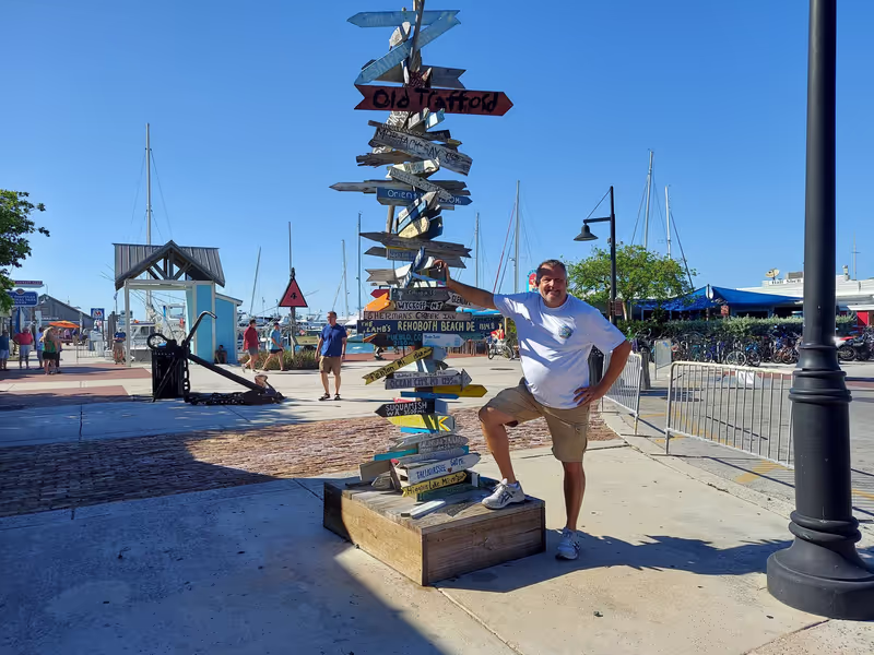 Key West Private Tour - How far are you from this sign...