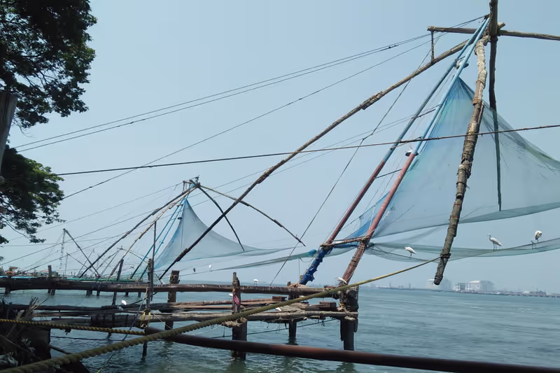Kerala Private Tour - Chinese Fishing Nete
