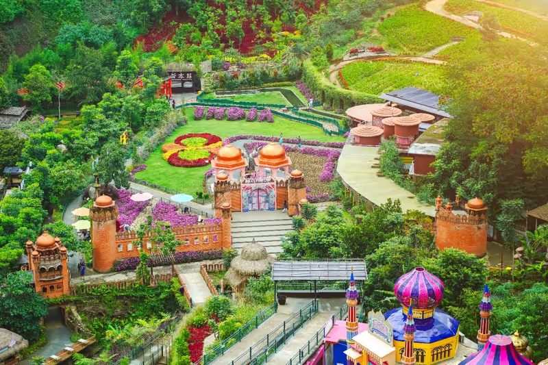 Bandung Private Tour - The Great Asia Africa.
Theme park dedicated to Africa & Asia with replica villages, a small zoo, food & souvenirs.