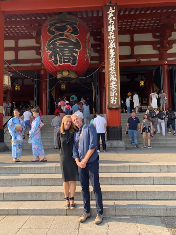 Tokyo Private Tour - My guests in the precincts of Senso-ji Temple