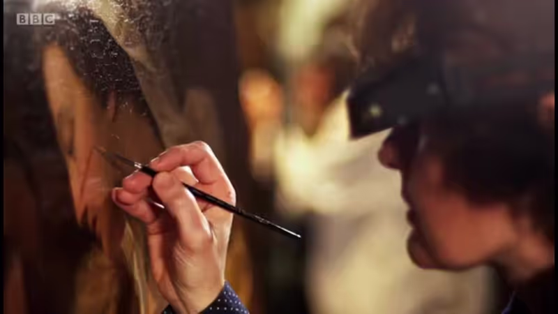 Florence Private Tour - Restoring painting 