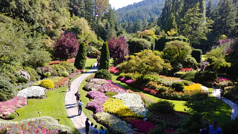Vancouver Private Tour - Sunken Garden, Butchart Gardens, Saanich