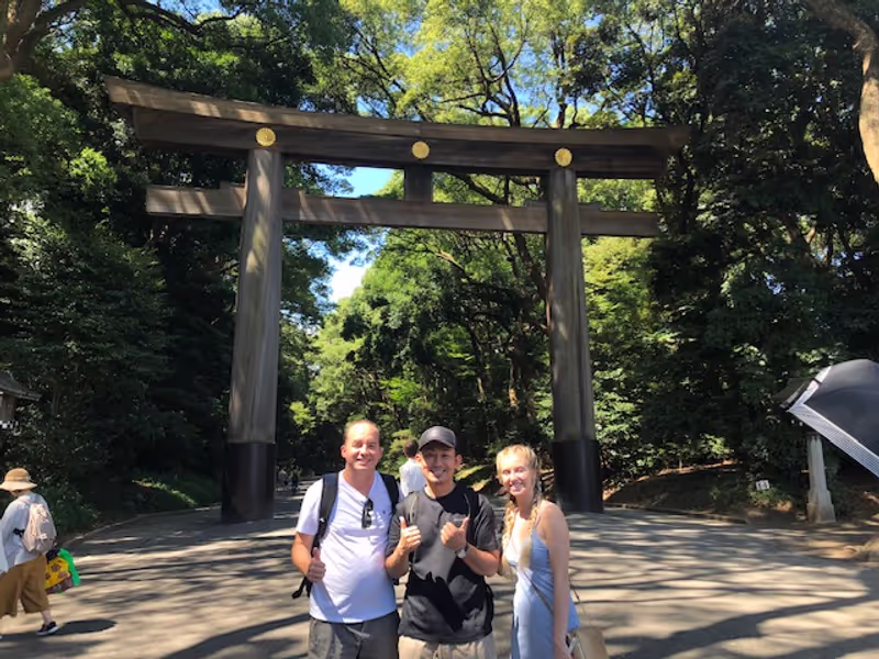 Tokyo Private Tour - Torii Gate of Meiji Jingu Shrine