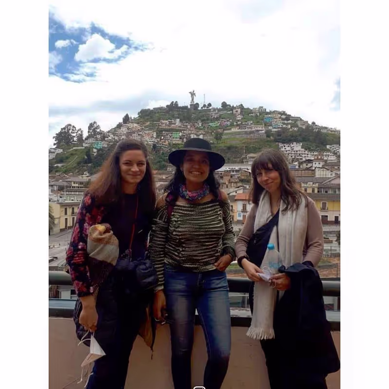 Quito Private Tour - The City's Museum was great! Your visit in Quito's Oldtown must have a photo with this landscape in the distance: Panecillo Hill