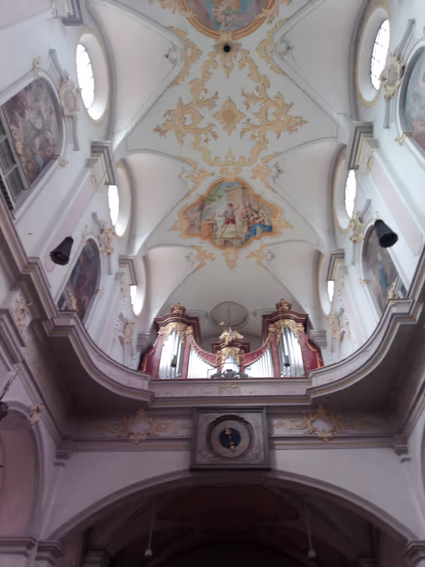 Munich Private Tour - Saint Peter Church, inside, the baroque ceiling