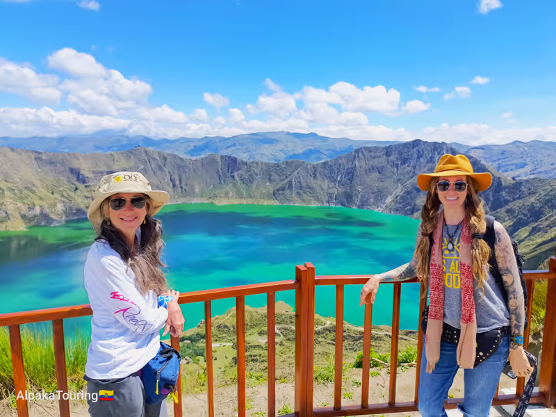 Quito Private Tour - Quilotoa's 1st view , from the lookout